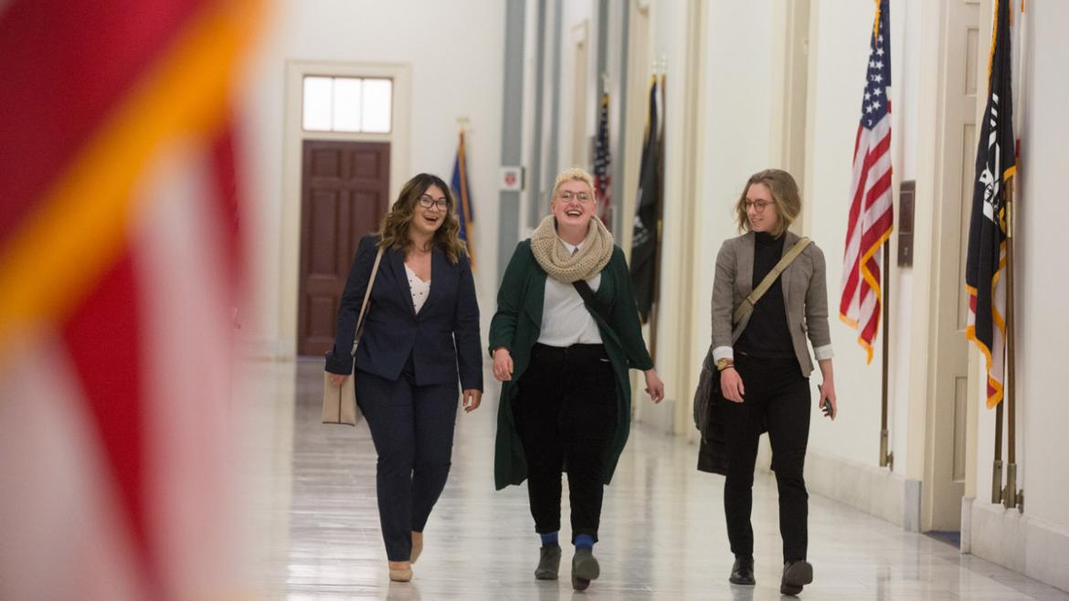 Advocates walk the halls of Congress during Spring Lobby Weekend 2019