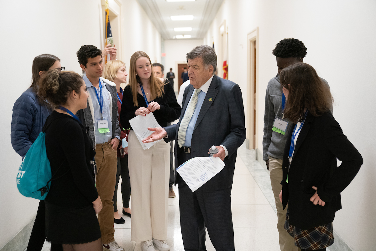 Group of young advocates lobby Rep. Dutch Ruppersberger (MD-02)