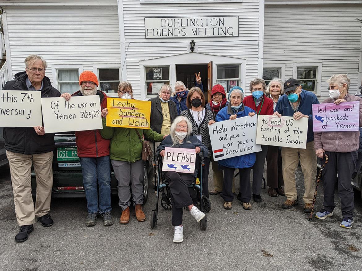 Advocacy Team rally in Brattleboro, VT, take their message to the public and representatives.