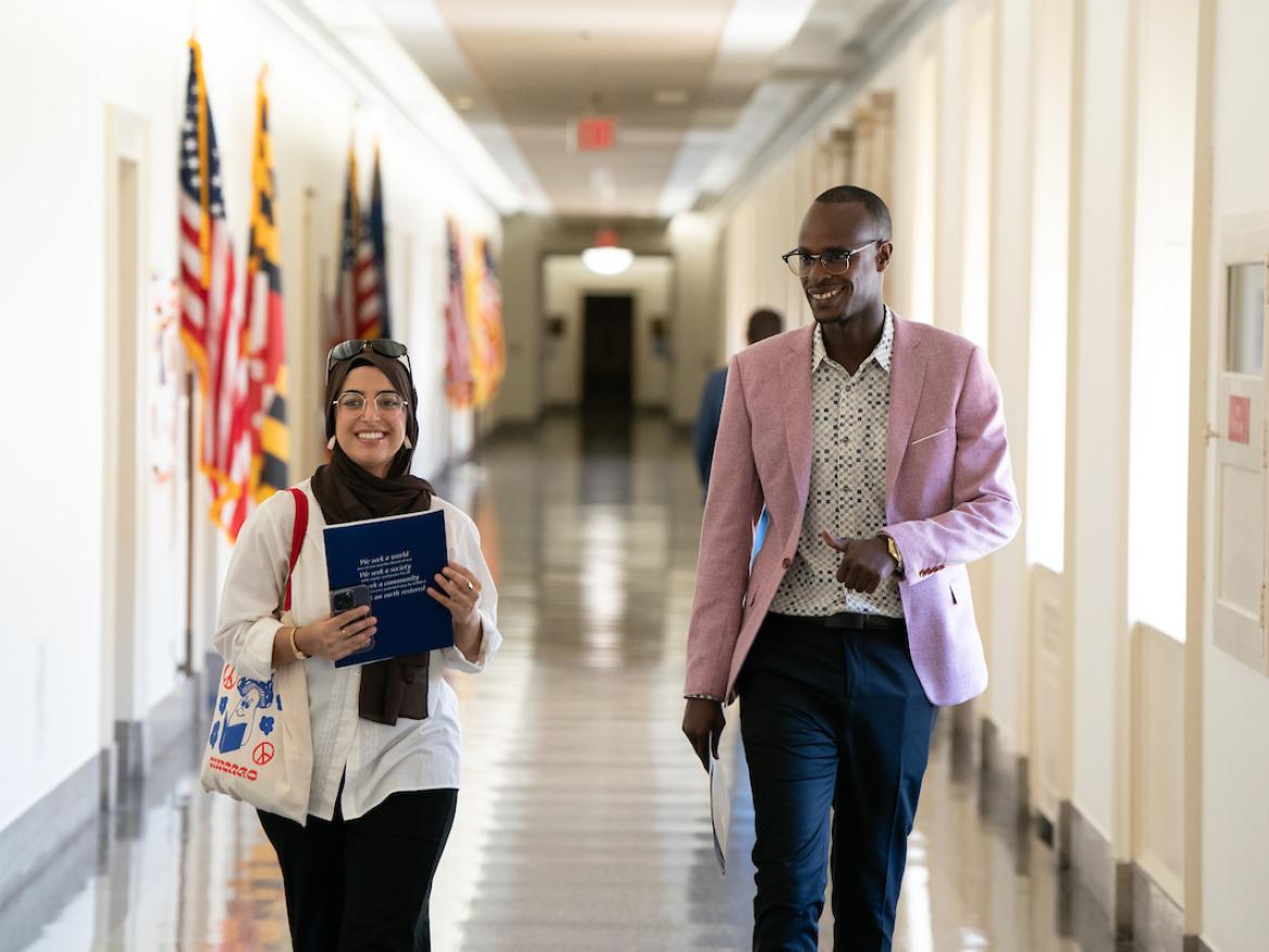 Two advocates walk the halls of Congress