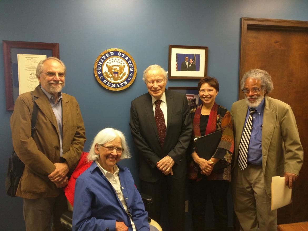 Advocacy Team members, Richard Peterson, Margaret Nielsen, William Root, Susan Waltz, and Erick Williams
