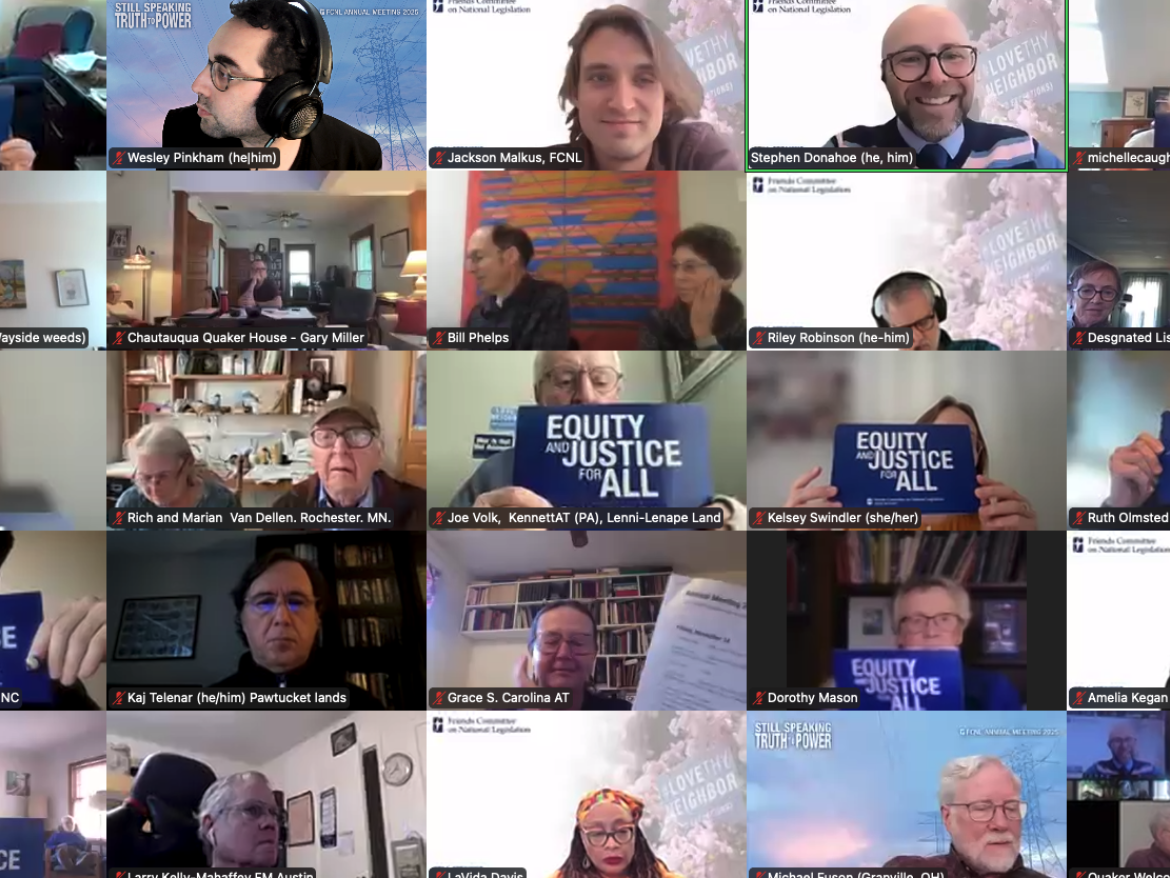 Annual Meeting 2025: Equity and Justice for All signs