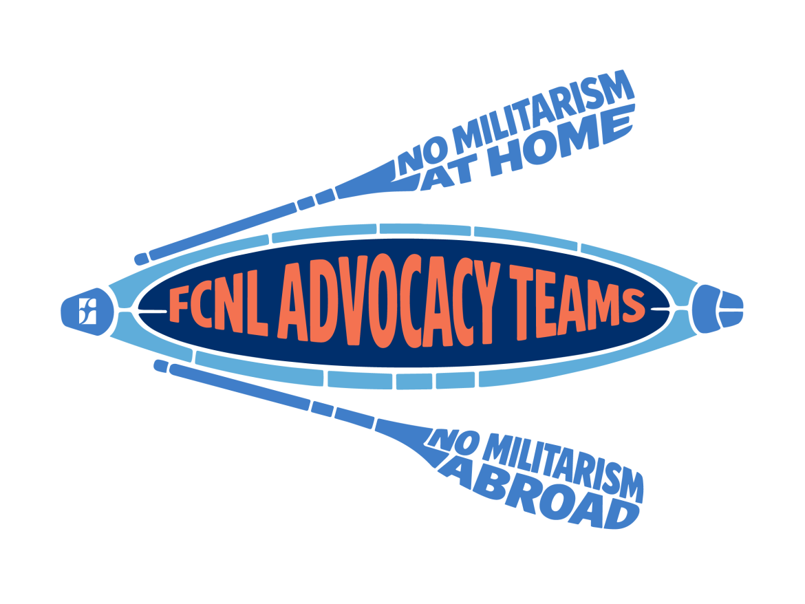 Canoe with "FCNL Advocacy Team" on it
