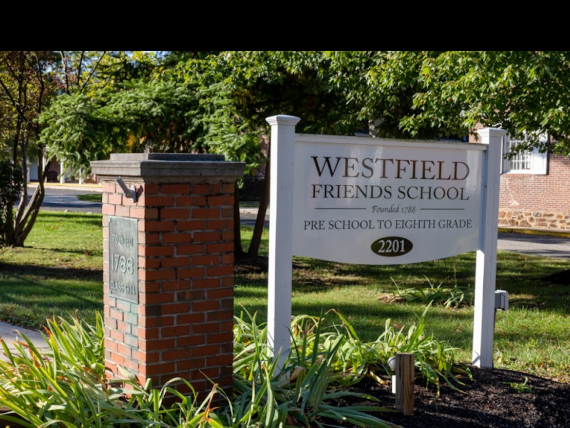 Sign saying "Westfield Friends School"