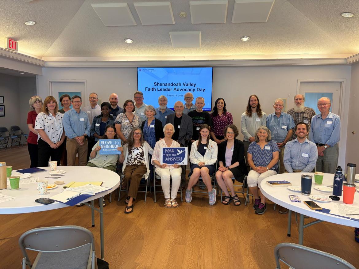 Posed photo of Advocacy Teams with faith leaders