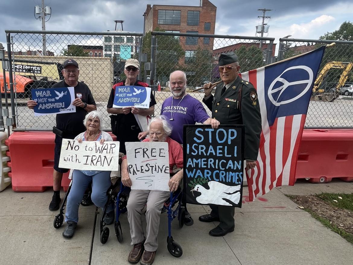 Despite the uncertainty and unpleasantness of lake effect weather, the Cleveland peace vigil has only broken for holidays in its 25 years of demonstrating.
