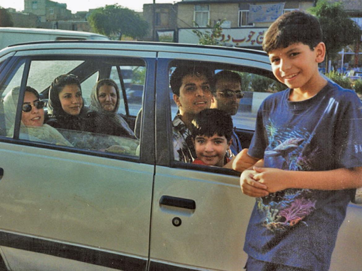 The author and his family in 2001 vacationing in Iran.