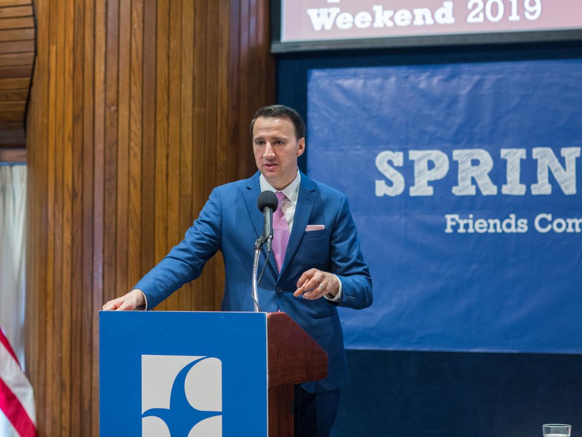 Rep. Ryan Costello (PA-06) speaking at FCNL's Spring Lobby Weekend 2019