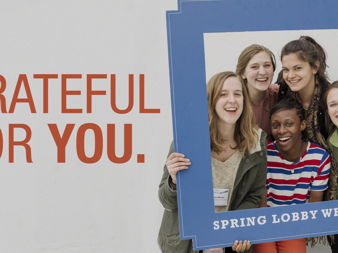 Grateful for You Spring Lobby Weekend