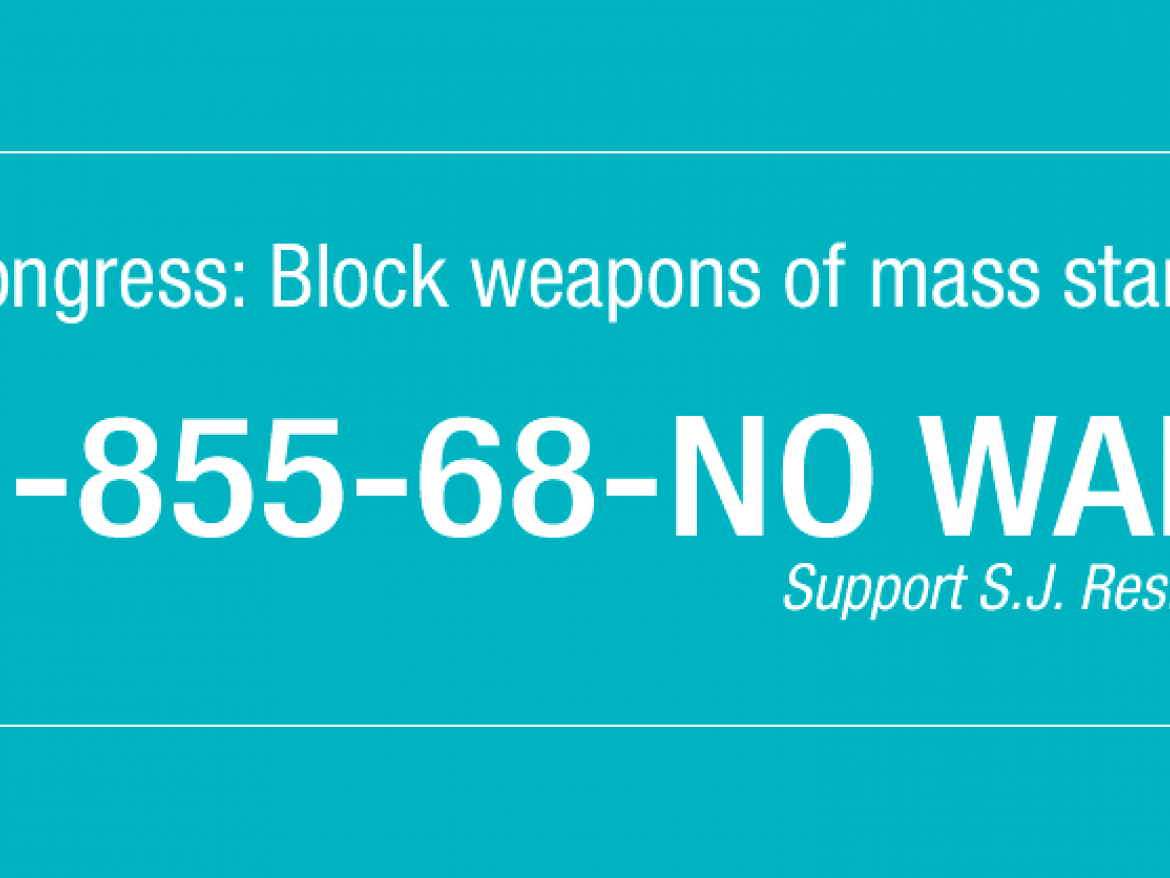 Tell Congress: Block weapons of mass starvation

1-855-68-No-War
Support S.J. Res. 42