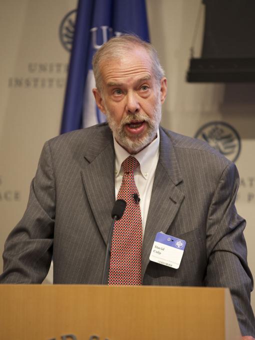 David Culp speaks at USIP April 2014