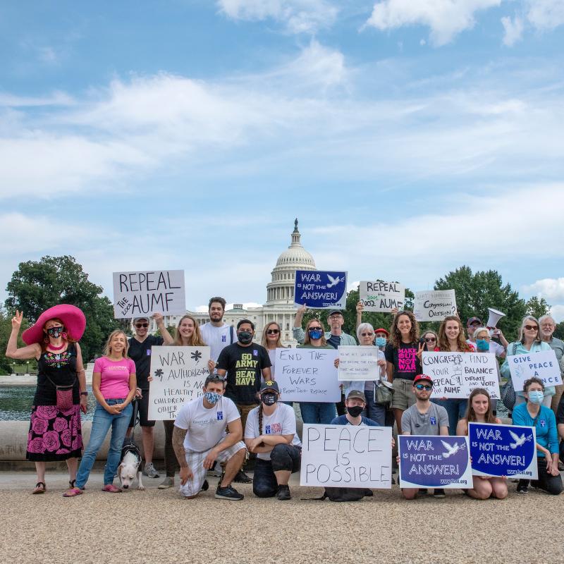 Peace advocates rally in front of U.S. Captiol