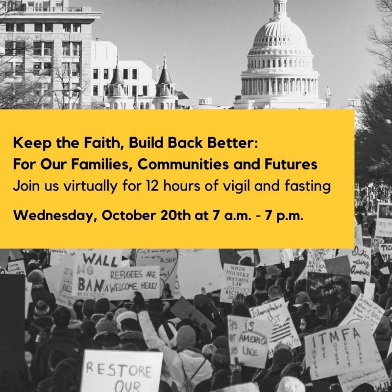 Keep the Faith, Build Back Better for Our Families, Communities, and Future