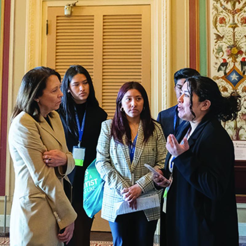 SLW Delegates lobby Senator Maria Cantwell (WA) on securing funding for violence interrupter programs.