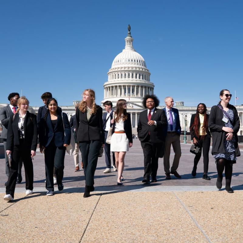 Spring Lobby Weekend 2025: participants in front of Capitol