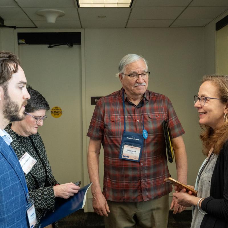 Group of advocates speaking in a Congressional office