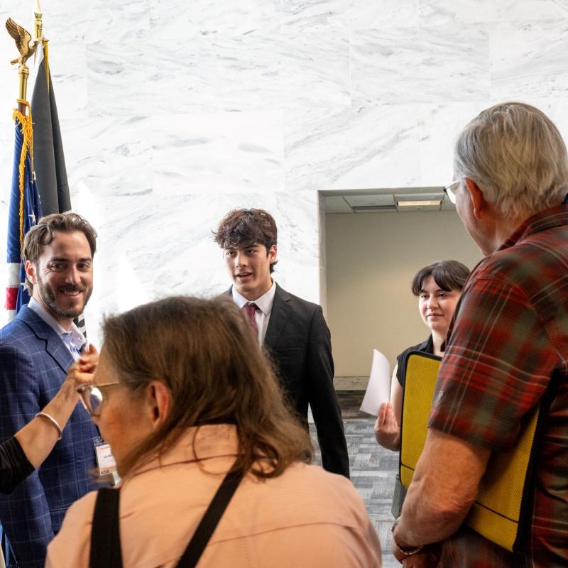 Group of advocates in the halls of Congress