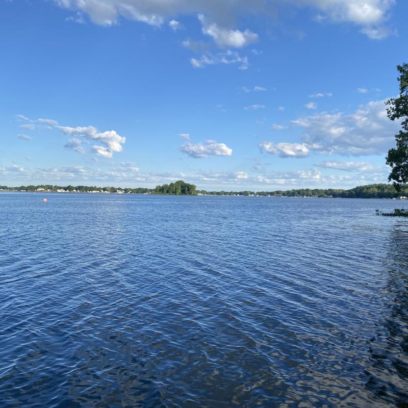 Landscape of a beautiful lake