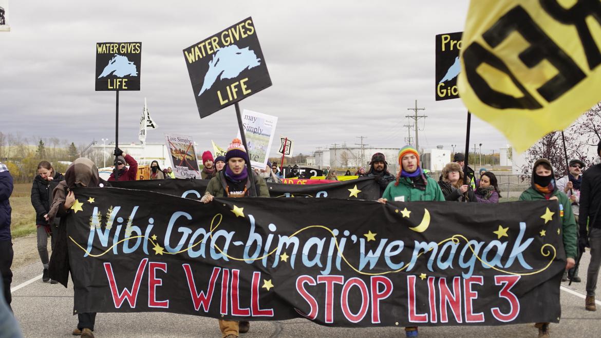 March on Enbridge to protest Line 3 pipeline