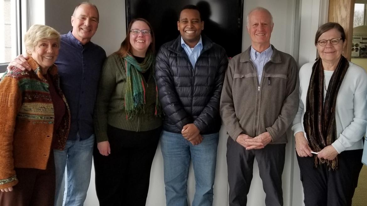 Sara Avery and members of the Colorado Advocacy Team during a lobby visit with Rep. Neguse in Feb. 2020