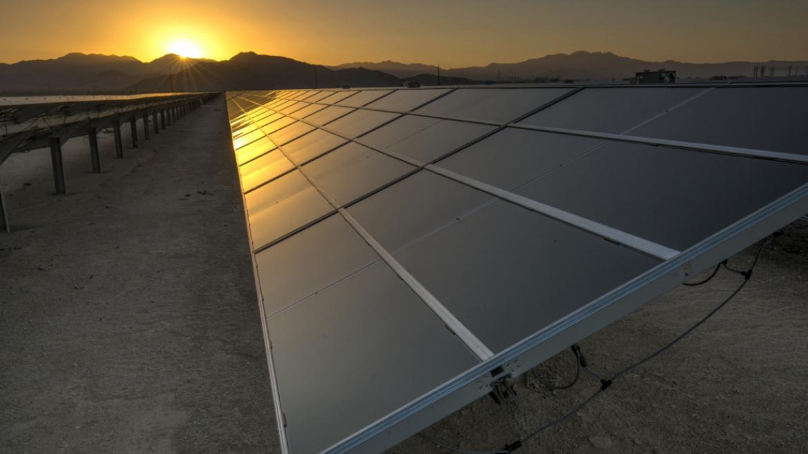 Solar project developed by the Department of Interior